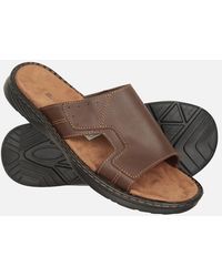 Mountain Warehouse - Comfort Leather Slip-On Sandals - Lyst