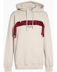 Lanvin - Oversized Logo Applique Hoodie Classic Pullover - Lyst