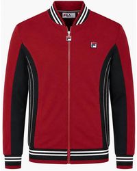 Fila - Settanta Baseball Track Top Jacket Sun Dried Tomato - Lyst