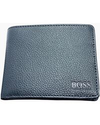BOSS - Genuine Leather Wallet Traveller Bifold Credit Card Holder - Lyst