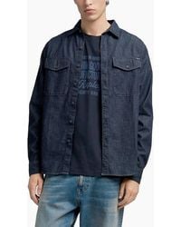 Replay - Classic Denim Shirt - Lyst