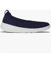 Fitflop - Super-Q Knit Ballerina Shoes Metallic Midnight - Lyst