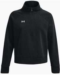Under Armour - Ua Rival Zip Neck Raglan Sleeve Sweatshirt - Lyst