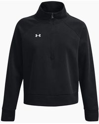 Under Armour - Ua Rival Zip Neck Raglan Sleeve Sweatshirt - Lyst
