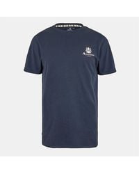 Aquascutum - Regular Fit Logo Print Crew Neck T-Shirt - Lyst