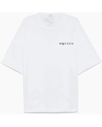 McQueen - Exploded Logo Over Fit T-Shirt - Lyst