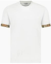 Burberry - Ellison Check Sleeve T Shirt - Lyst