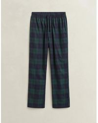 GANT - Flannel Checked Pyjama Pants - Lyst