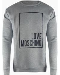 Love Moschino - Box Logo Sweatshirt - Lyst