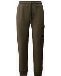 C.P. Company - Resist Dyed Diagonal Fleece Lens Sweatpants - Lyst