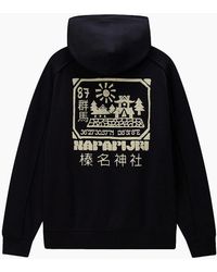 Napapijri - B-Teza Puff Print Hoodie - Lyst