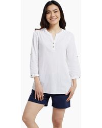 Mountain Warehouse - Ladies Petra Relaxed Fit 3/4 Sleeve Shirt - Lyst