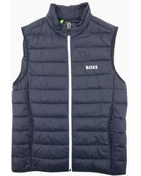 BOSS - V Thor Logo Detail Water Repellent Gilet 402 - Lyst