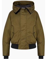 DSquared² - Techno Down Military Hooded Bomber Jacket - Lyst
