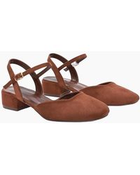 XY London - Ladies Hilary Strappy Low Heel Court Shoes - Lyst