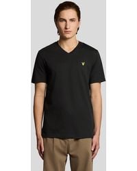 Lyle & Scott - Cotton V-Neck T-Shirt - Lyst
