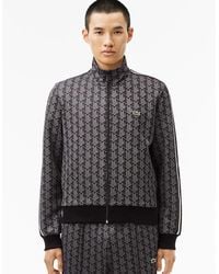 Lacoste - Paris Zip-Up Jacquard Track Jacket - Lyst
