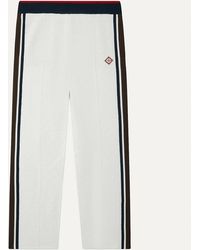 CASABLANCA - Logo Embroidered Jacquard Trousers - Lyst