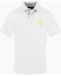 Aquascutum - Collared Neck Short Sleeve Polo Shirt - Lyst