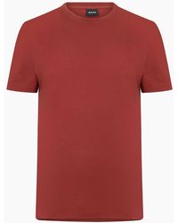 BOSS - Tiburt Bubble Structure Cotton T-Shirt - Lyst