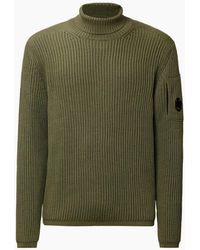 C.P. Company - Re-Wool Turtleneck Lens Knit - Lyst