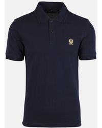 Belstaff - Short Sleeve Polo Shirt Dark Ink - Lyst