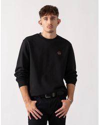 Napapijri - Badge Crew Neck Sweatshirt - Lyst