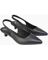 XY London - Ladies Avalone Sling Back Kitten Heel Sandals - Lyst