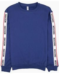 Moschino - Underwear Tape Logo Crew Neck Sweatshirt 0290 - Lyst