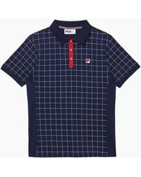 Fila - Polo Shirt Vintage Check Short Sleeve Summer Polo Cotton - Lyst
