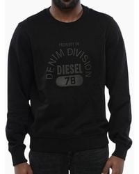 DIESEL - Denim Division Logo Sweatshirt - Lyst