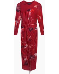 Ted Baker - Jazzy Bodycon Mesh Gathered Midi Dress - Lyst