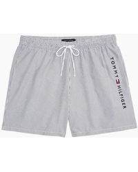 Tommy Hilfiger - Original Stripe Mid Length Swim Shorts, Ithaca/Desert Sky - Lyst