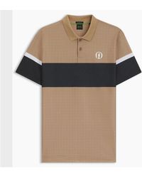 BOSS - Open 25 Paddy Grid Pattern Polo Shirt - Lyst