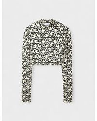 Off-White c/o Virgil Abloh - Moon Sec Skin Turtle Crop Top - Lyst