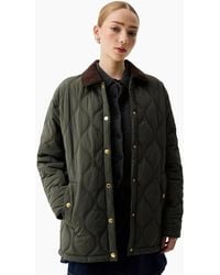 HUNTER - Witton Quilted Shacket Shirt Jacket - Lyst
