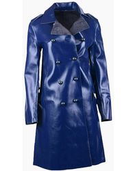 DIESEL - L Lilac Jacket Double Breasted Coat Winter Reversible Overcoat - Lyst