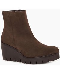 Gabor - Utopia Wedge Heel Ankle Boots - Lyst