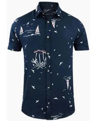 Springfield - Hawaiian Shirts Aloha Summer Casual Beach Holiday Viscose Floral New Top - Lyst