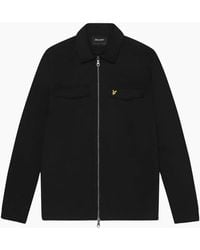 Lyle & Scott - Lyle & Scott Branded Logo Jet Overshirt Jacket - Lyst