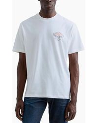 Replay - Relaxed Fit T-Shirt Industrial Print - Lyst
