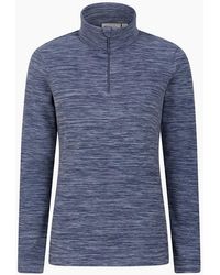 Mountain Warehouse - Ladies Snowdon Melange Fleece Top - Lyst