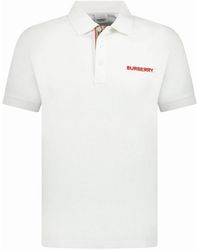 Burberry - 'Hartford' Embroidery Logo Check Polo - Lyst