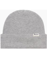 Aquascutum - Active Logo Light Melange Beanie Hat - Lyst