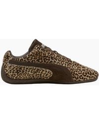 PUMA - Ladies Speedcat Leopard Print Flat Trainers - Lyst