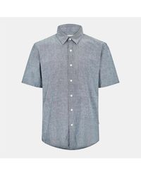 Peter Werth - Collared Neck Short Sleeve Regular Fit Shirt - Lyst