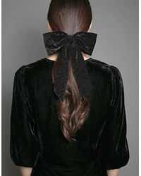 Nooki Design - Crinkle Velvet Bow - Lyst