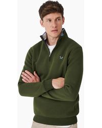 Crew - Classic Half Zip Sweatshirt - Lyst