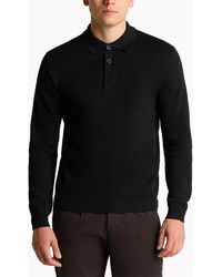 Remus Uomo - Long Sleeve Polo Sweater - Lyst