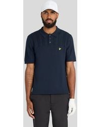 Lyle & Scott - Texture Block Knitted Polo Shirt - Lyst